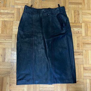 Vintage Leather Skirt